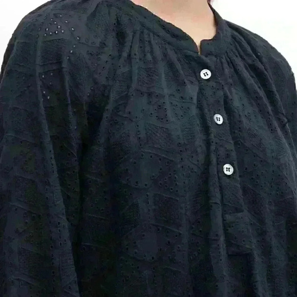 NWT Xirena "Chandler" cotton mini dress with geometric embroidery Sz M in white - Picture 4 of 8